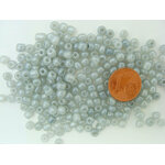 rocaille nacre 4mm gris