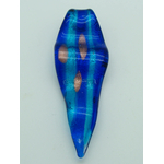 pendentif feuille bleu marine lampwork Pend-391-3
