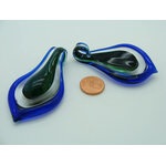 pendentif marine vert verre Pend-392-2