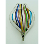 pendentif rayé lampwork Pend-394