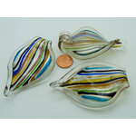 pendentif rayé verre Pend-394