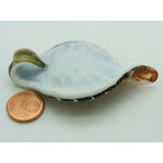 pendentif volute blanc verre Pend-395-2
