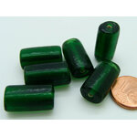 perles tubes emeraude verre VS-T18x10-emeraude