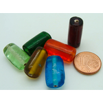 perles tubes verre mix couleurs VS-T18x10-mix