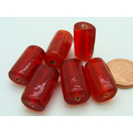 perles tubes rouge verre VS-T18x10-rouge