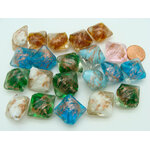 perles losange verre doree PV-lot-14