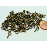 pitons a oeillet a vis 10mm bronze