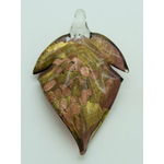 pendentif feuille violet dore Pend-402-5