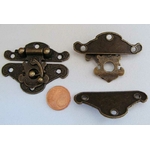 fermoir pour boite forme gendarme bronze