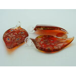 pendentif rouge verre lampwork Pend-404-3