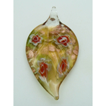 pendentif vert dore Pend-404-4