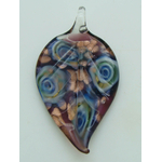 pendentif violet dore Pend-404-5