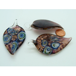 pendentif violet verre Pend-404-5