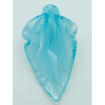 pendentif goutte blanc bleu tige Pend-406-1