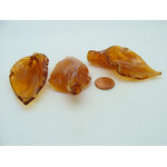 pendentif goutte blanc marron lampwork Pend-406-2