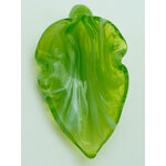 pendentif goutte blanc vert tige Pend-406-4