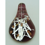 pendentif goutte ruban argent violet dore Pend-407-3