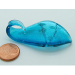 pendentif tricolore bleu verre Pend-410-2