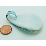 pendentif volute bleu verre Pend-411-1