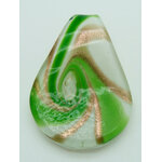 pendentif volute vert goutte Pend-411-3