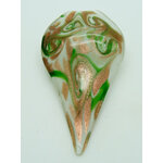pendentif blanc feuille Pend-420-1