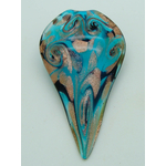 pendentif bleu feuille Pend-420-4