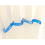 Bague verre simple bleu azur BAG01-02