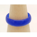 Bague verre simple bleu fonce BAG01-5