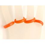 Bague verre simple orange BAG01-7