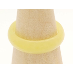 Bague verre simple jaune bijoux BAG01-15