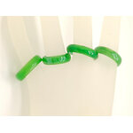 Bague verre simple vert fonce bijoux ABG01-17