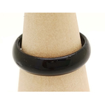 Bague verre simple noir BAG01-18