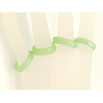 Bague verre simple vert bijoux BAG01-19