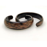 bracelet noir dore verre bijoux BRA03