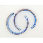 bracelet bleu dore verre uni BRA04