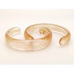 bracelet marron dore verre bijoux BRA05
