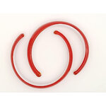 bracelet rouge verre bijoux ouvert BRA09