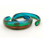 bracelet rouge vert jaune verre bijoux BRA17