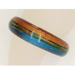 bracelet bleu vert jaune verre BRA18