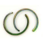 bracelet bleu jaune vert verre bijoux BRA19