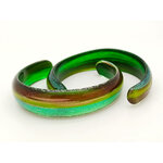 bracelet rouge jaune bleu verre bijoux BRA21