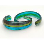 bracelet violet jaune bleu verre BRA22