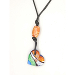 collier pendentif mini coeur multicolore col02