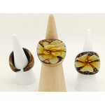 bague verre fleur jaune dore BAG02-jaune
