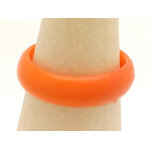 Bague verre simple 7 orange bijoux