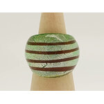 bague vert verre rayure marron bijoux BAG05