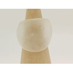 bague blanc verre givre BAG06