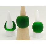 bague vert verre givre emeraude BAG06