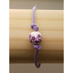 bracelet violet simple procelaine BRA02