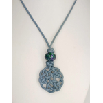 collier gris tresse rond COL09 gp